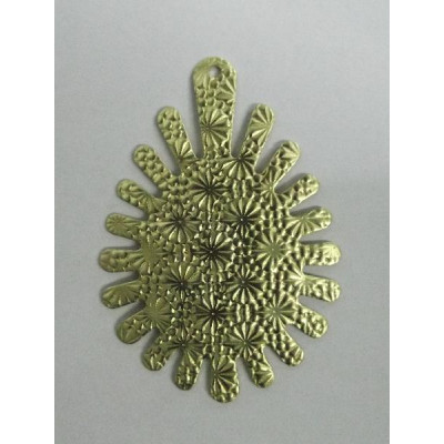 AC LATÃO GOTA RAIADA CHEIA TXT 1 FURO