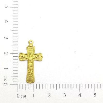 AC LATÃO CRUZ CRISTO BORDA LISA 1 ARG