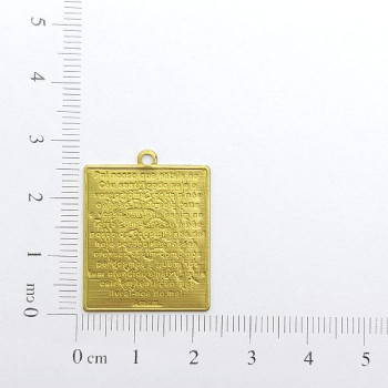 AC LATÃO PLACA PAI NOSSO 3D 1 ARG