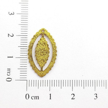 AC LATÃO NAVETE P GIRA TXT CHEIA 1 FURO