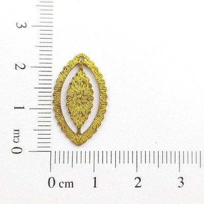 AC LATÃO NAVETE P GIRA TXT CHEIA 1 FURO