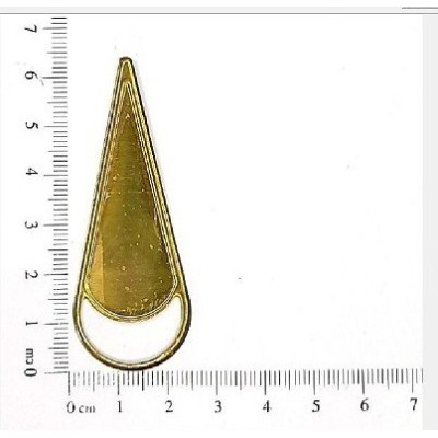 AC LATÃO GOTA G LISA CHEIA RESINA VZD BAIXO S/ ARG