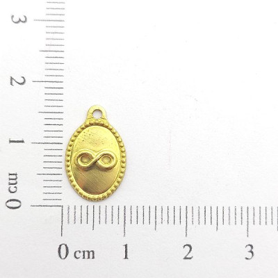 AC LATÃO OVAL SIMBOLO INFINITO 1 ARG