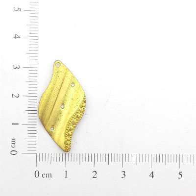 AC LATÃO FOLHA ESQUERDO LISA 3 FUROS MEIO 1 FURO