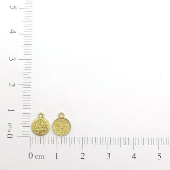 AC LATÃO SÃO BENTO MINI 9MM FRENTE E VERSO 1 ARG