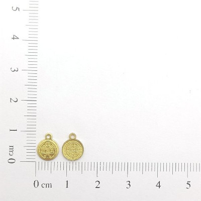 AC LATÃO SÃO BENTO MINI 9MM FRENTE E VERSO 1 ARG